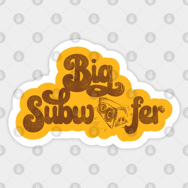 Big Subwoofer Sticker by darklordpug